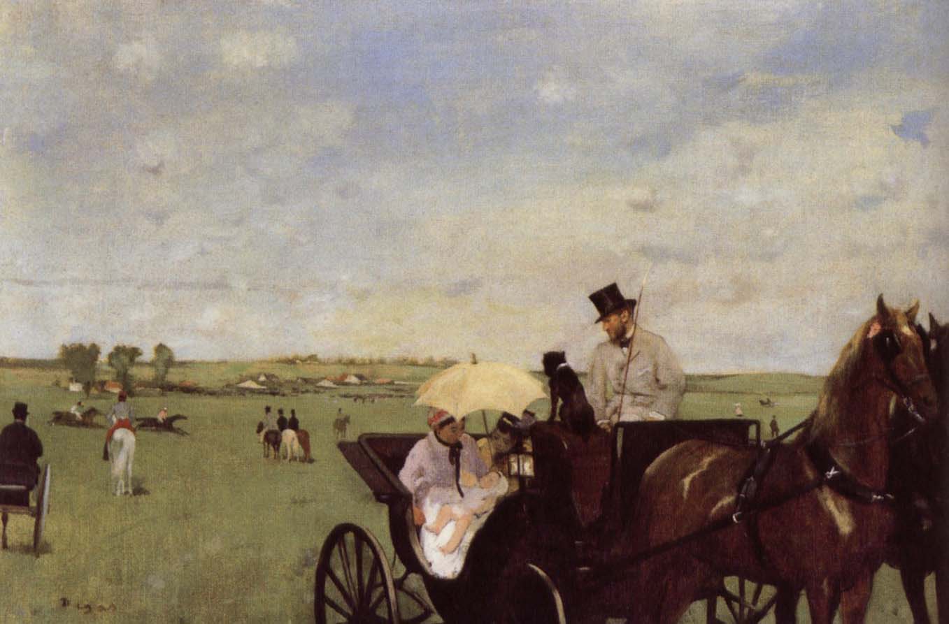 Edgar Degas A Carriage at the Races